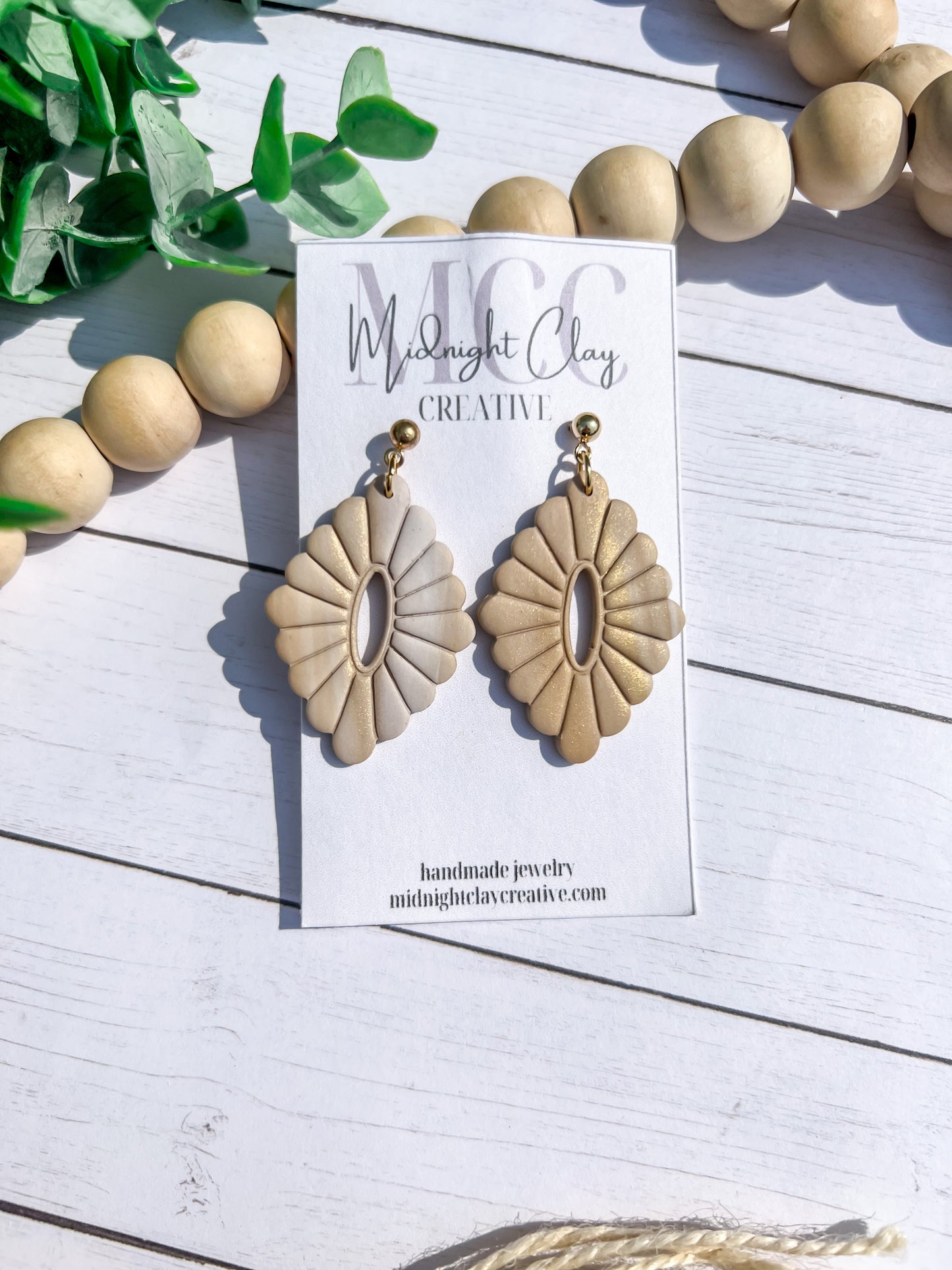 Western Diamond Embossed Dangle Earrings