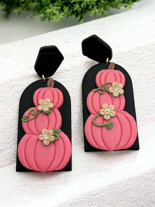 Pink Pumkins on a Black Base